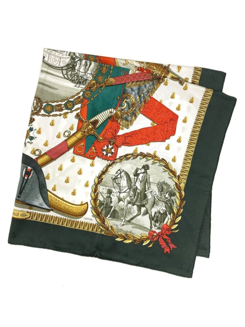Hermes Carre 90 Napoleon Scarf Silk
